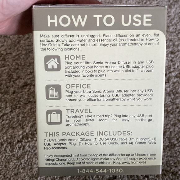 🆕NATURES TRUTH: Ultra Sonic Aroma Diffuser with USB connection/adapter - Picture 5 of 9